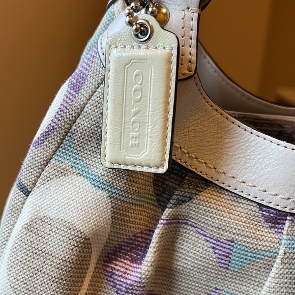 Coach Bags Coach Purse Purple Lining And Leather Straps Poshmark